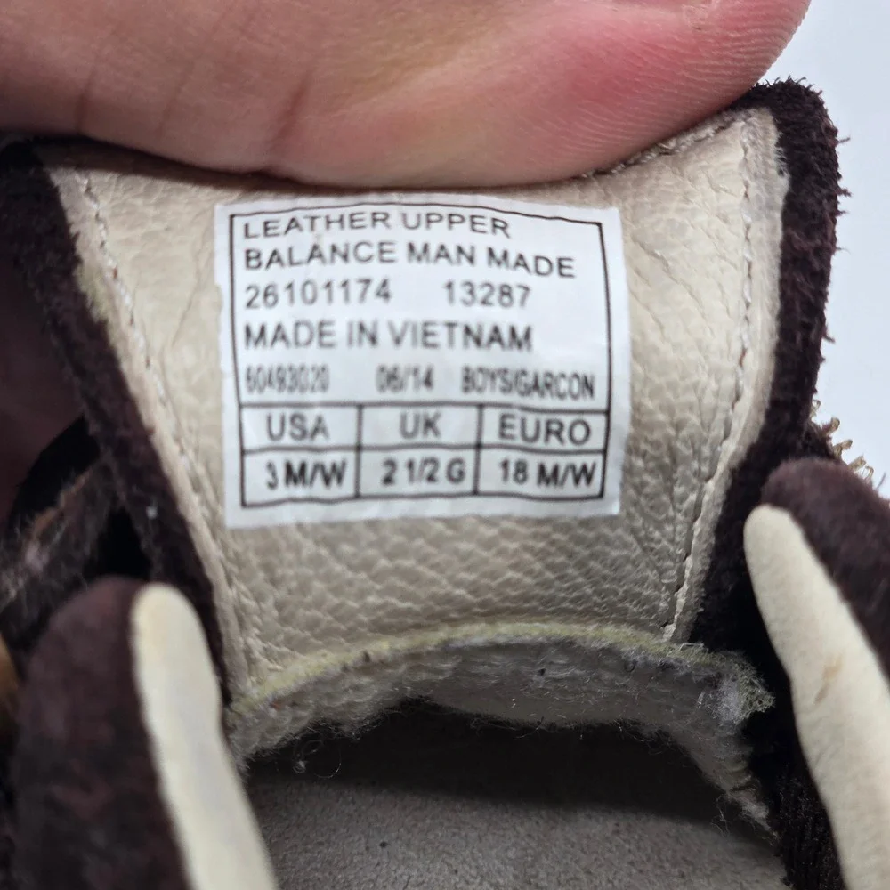 Clarks First Shoes Brown Suede Wide Width Toddler Boys Boots Sneakers 3W EUC